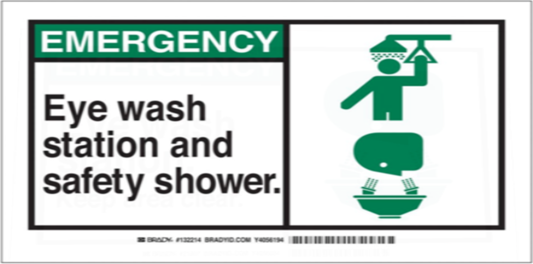 Emergency eye wash station and safety shower